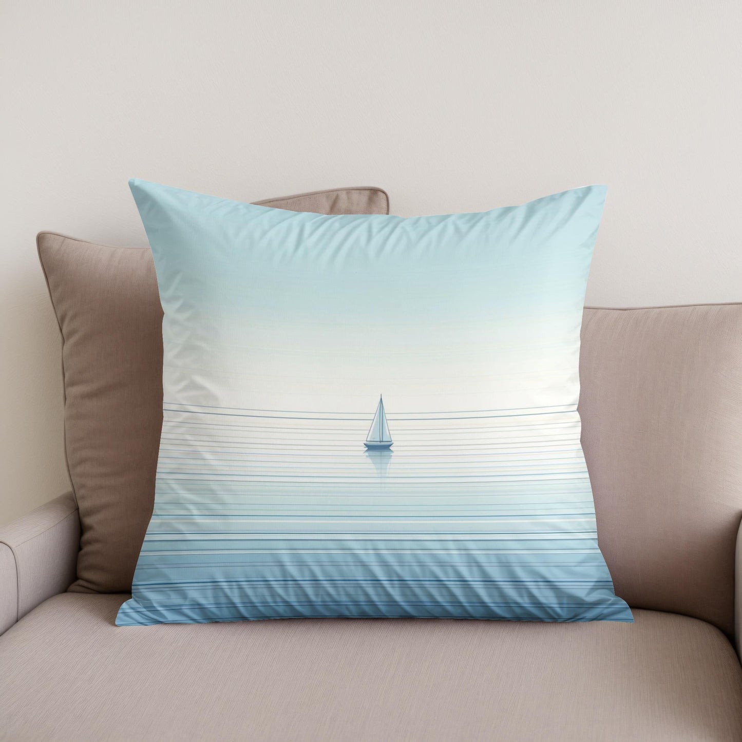 Solitary Voyage Cotton Cushion