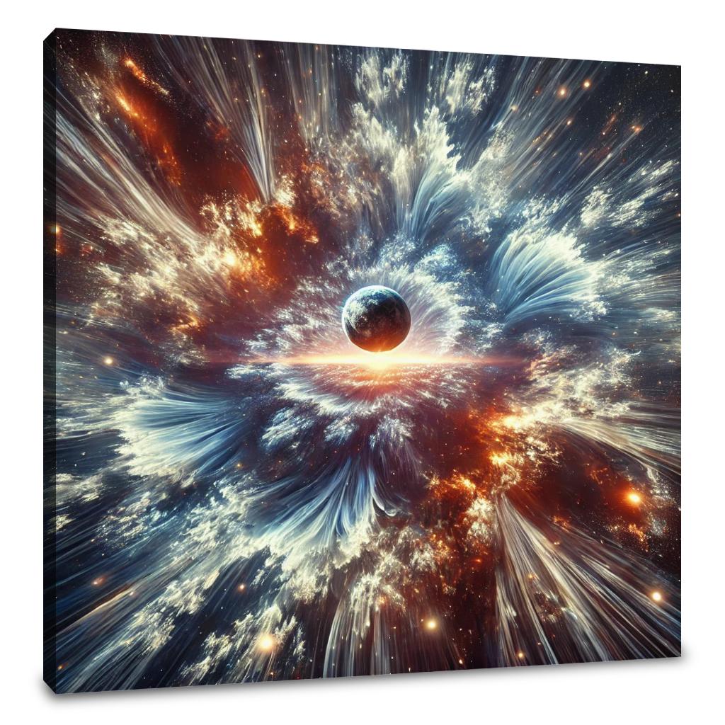 Fractal Vortex Cosmos Canvas