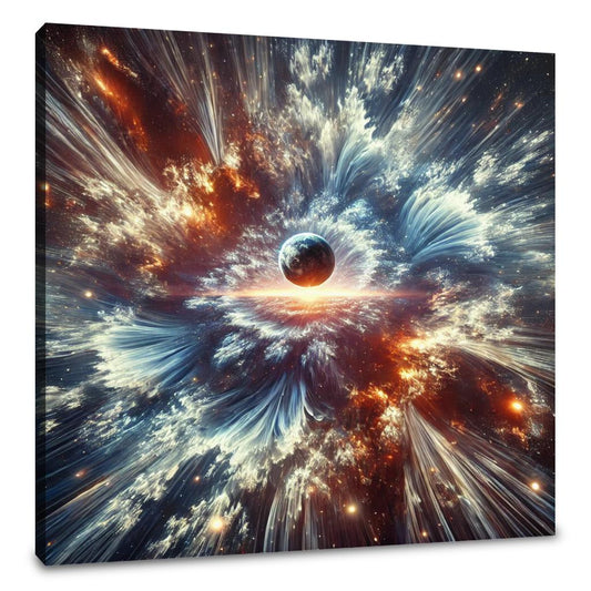 Fractal Vortex Cosmos Canvas