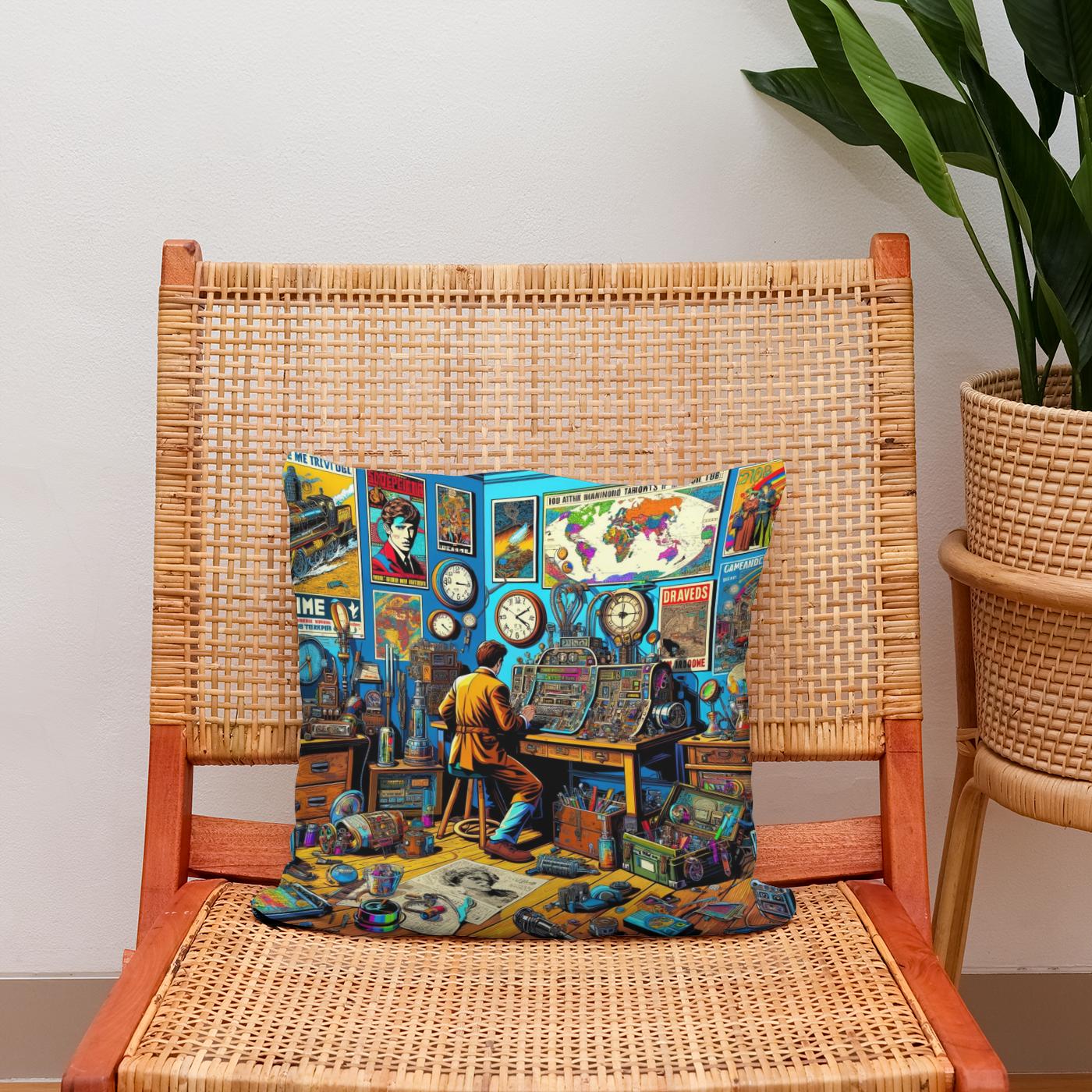 Temporal Tapestry Cotton Cushion