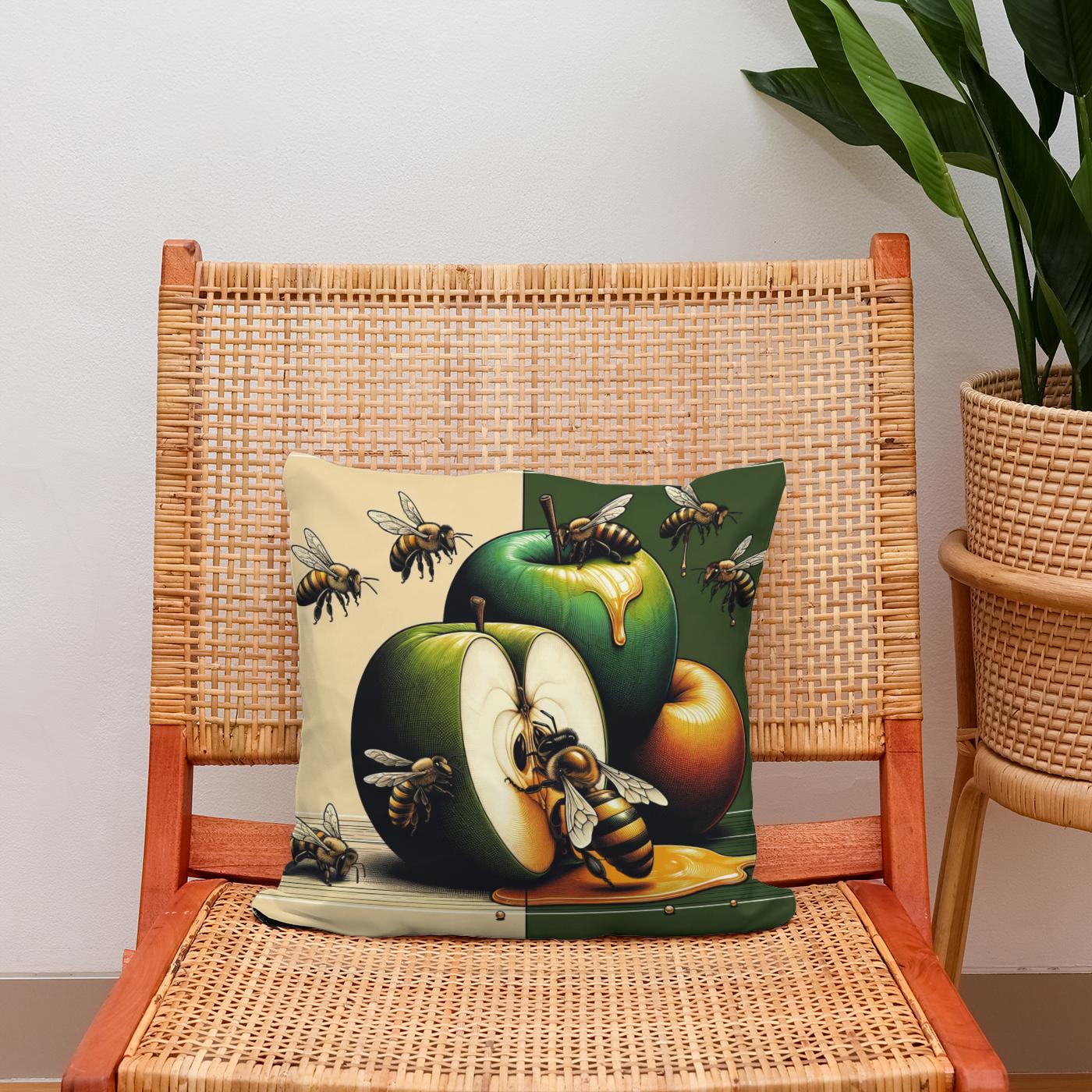 Nature's Sweet Symphony Cotton Cushion