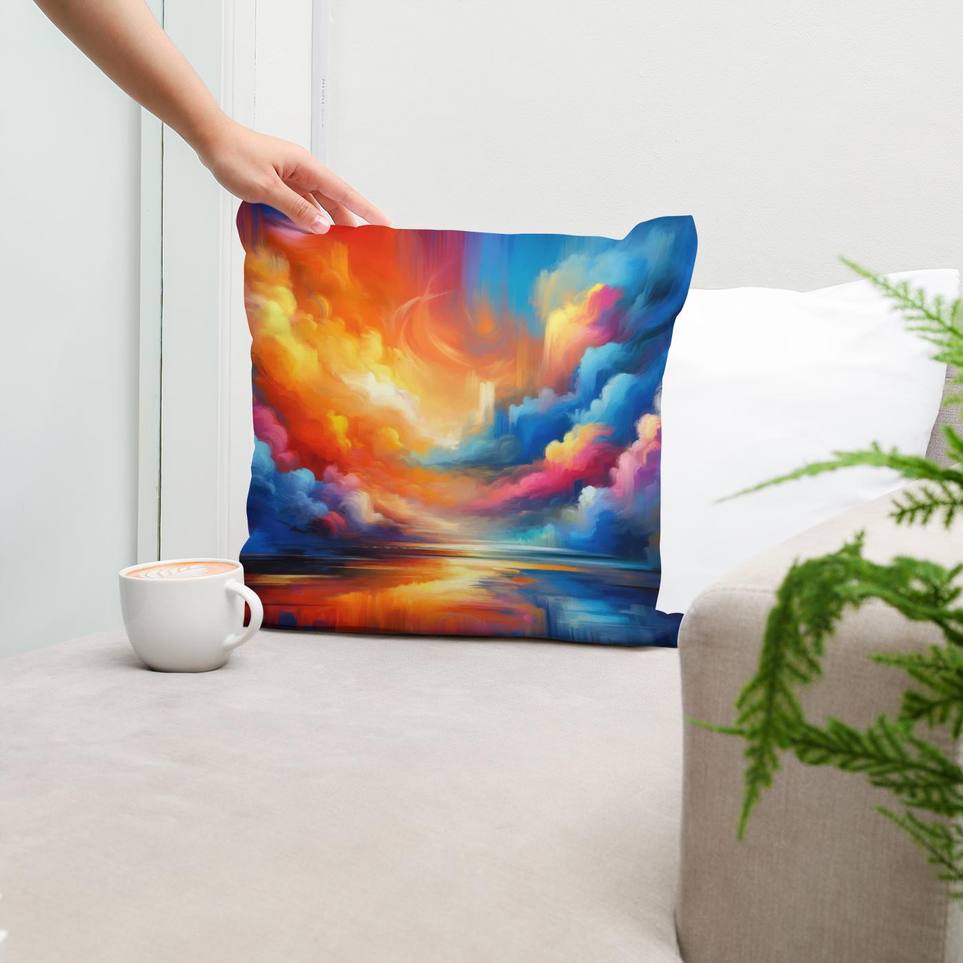 Calm Collision Cotton Cushion