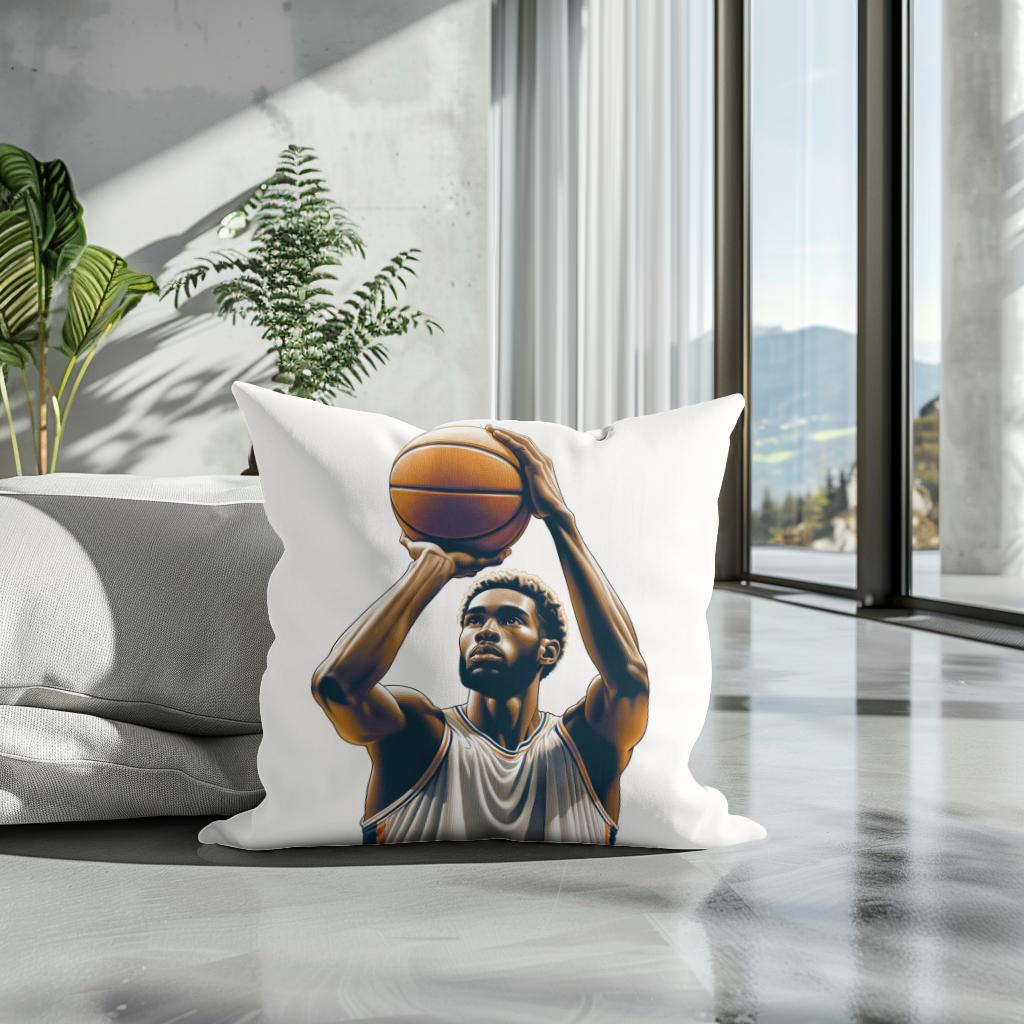 Free Throw Focus Cotton Cushion