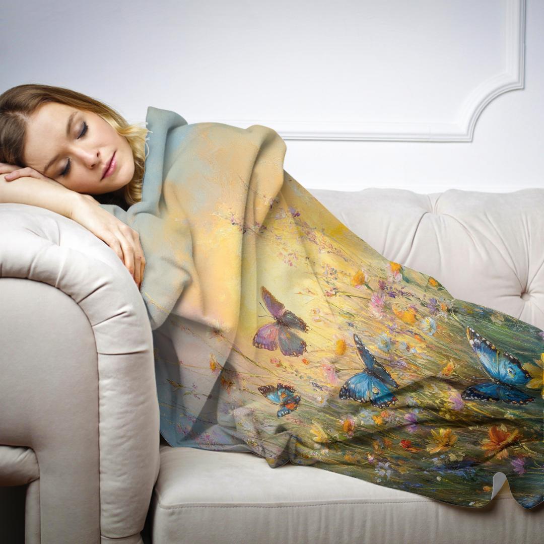 Fluttering Dawn Melancholy Blanket
