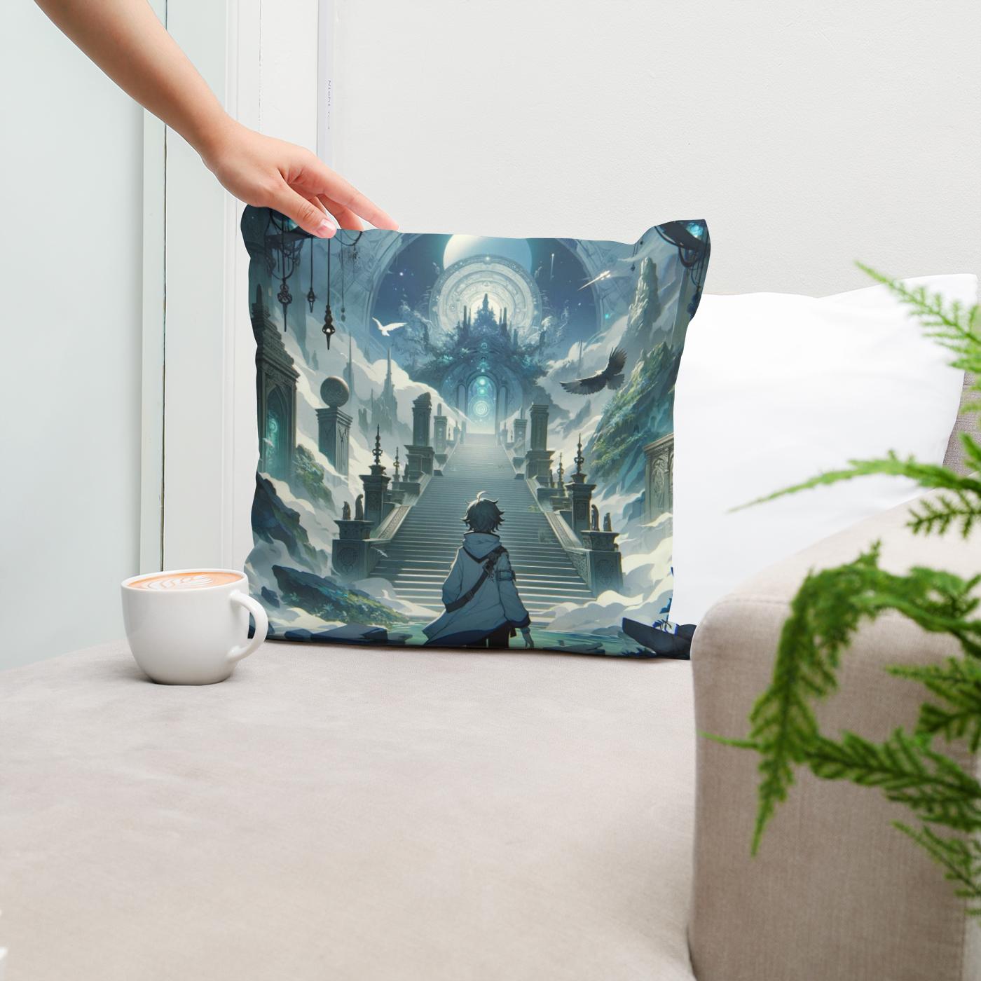 Mystical Isekai Voyage Cotton Cushion