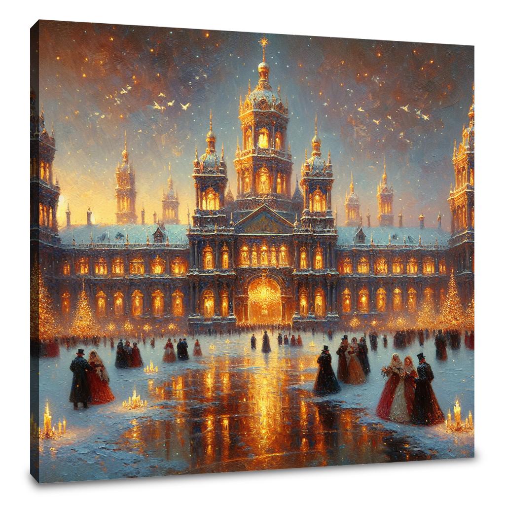Enchanted Winter Palace Canvas