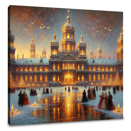 Enchanted Winter Palace Canvas