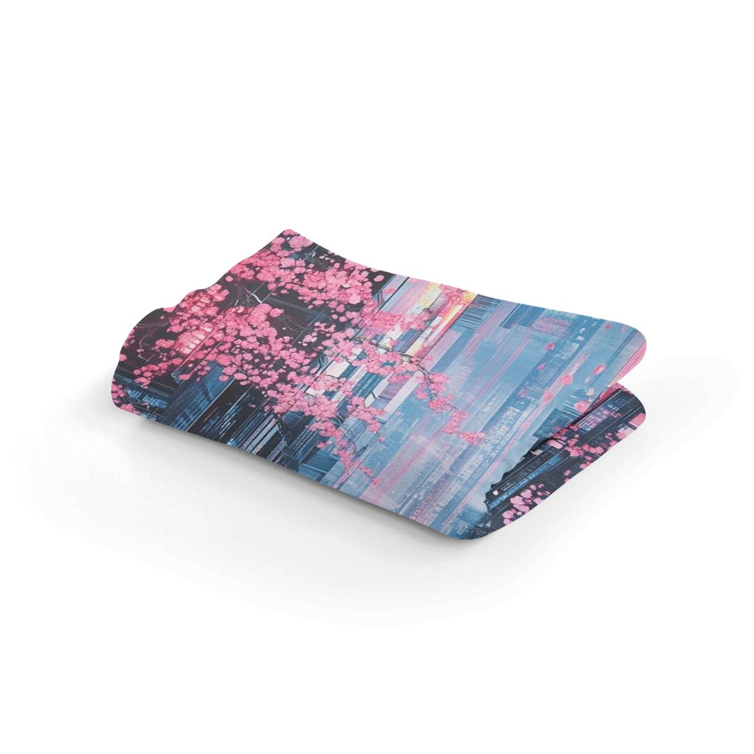 Neon Cyberspace Blanket