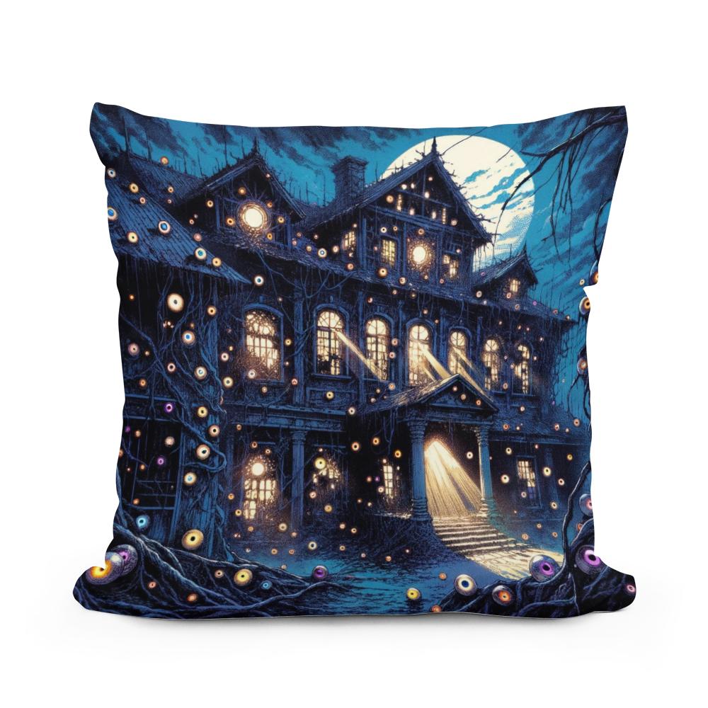 Manor of the Watchful Eyes Cotton Cushion