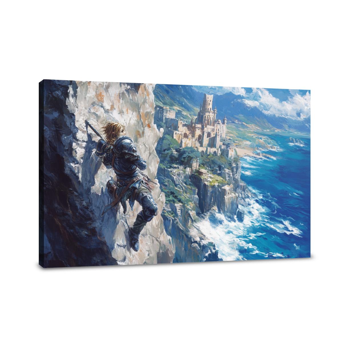 Hero's Ascent Temple Canvas
