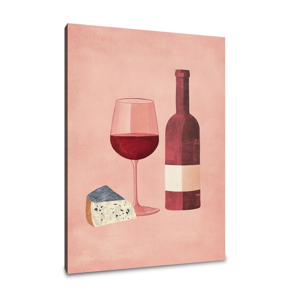 Wine and Cheese Canvas