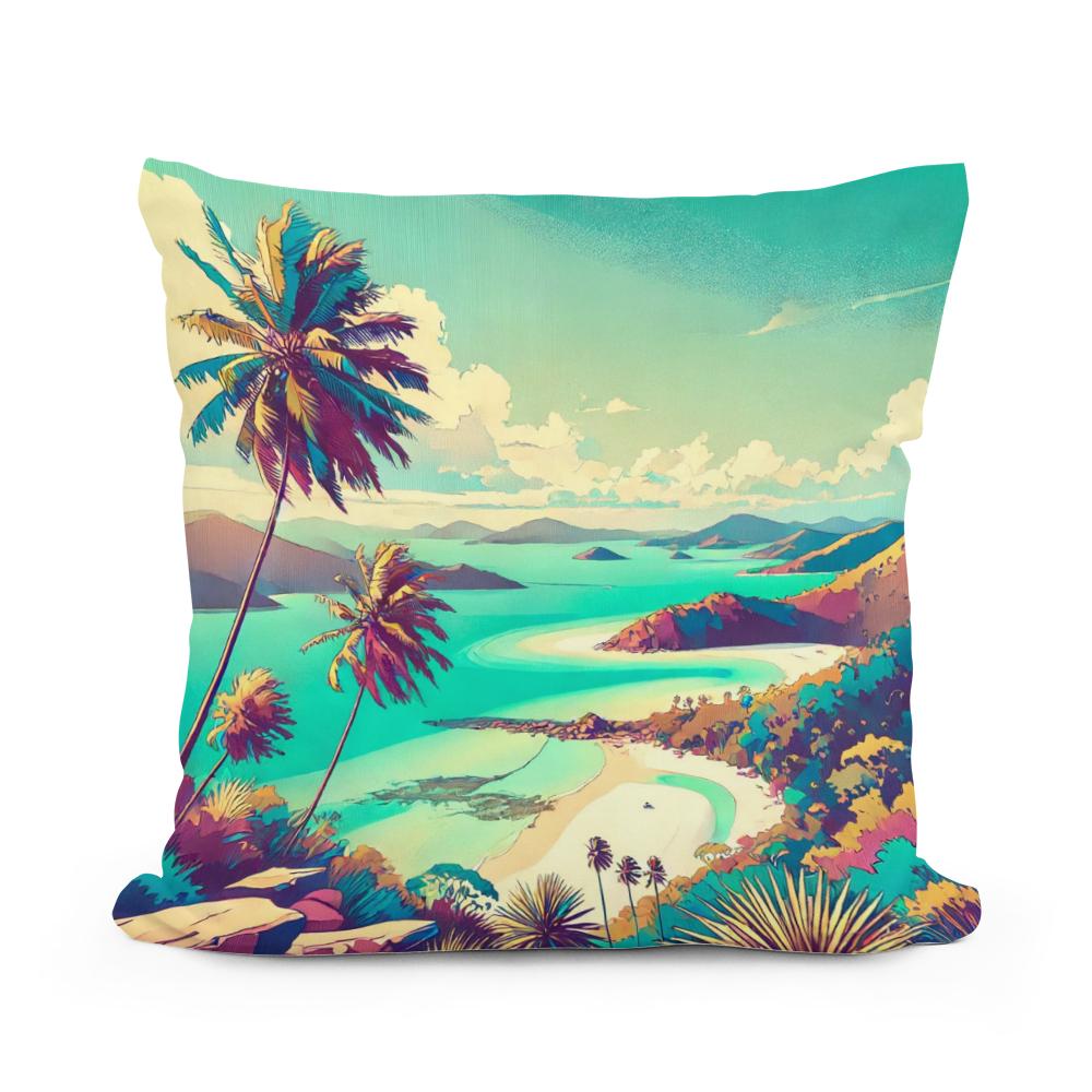 Whitsunday Bliss Cotton Cushion
