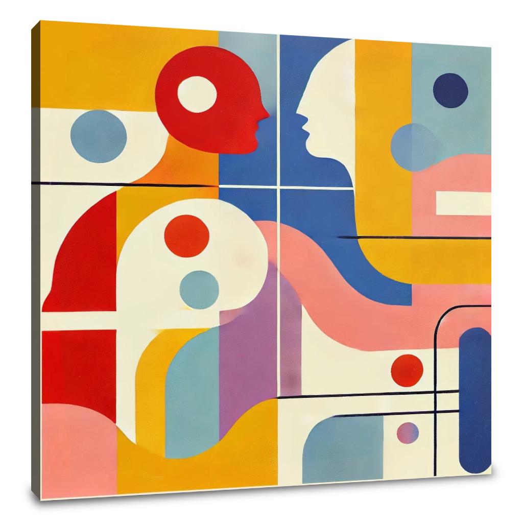 Geometric Harmony Canvas