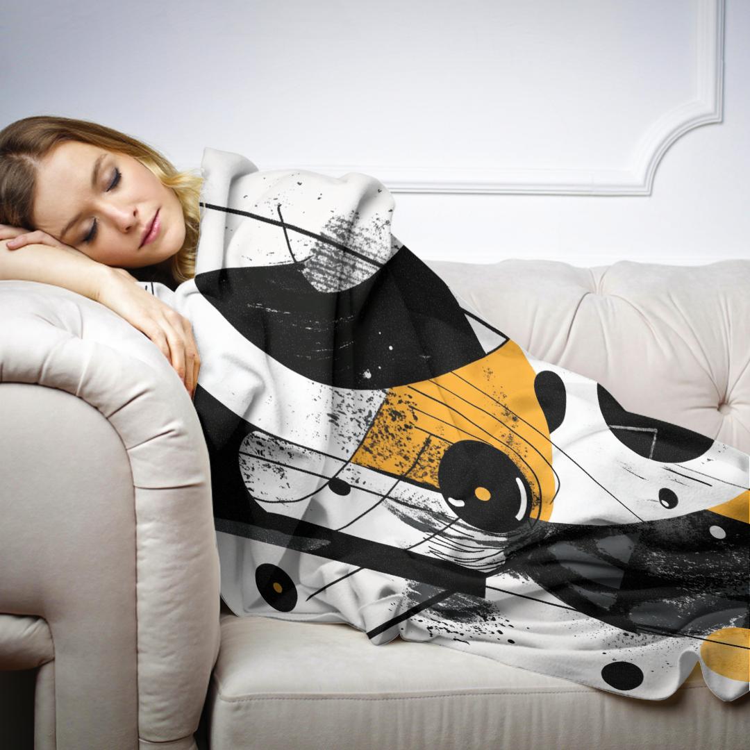 Monochrome Whimsy Blanket