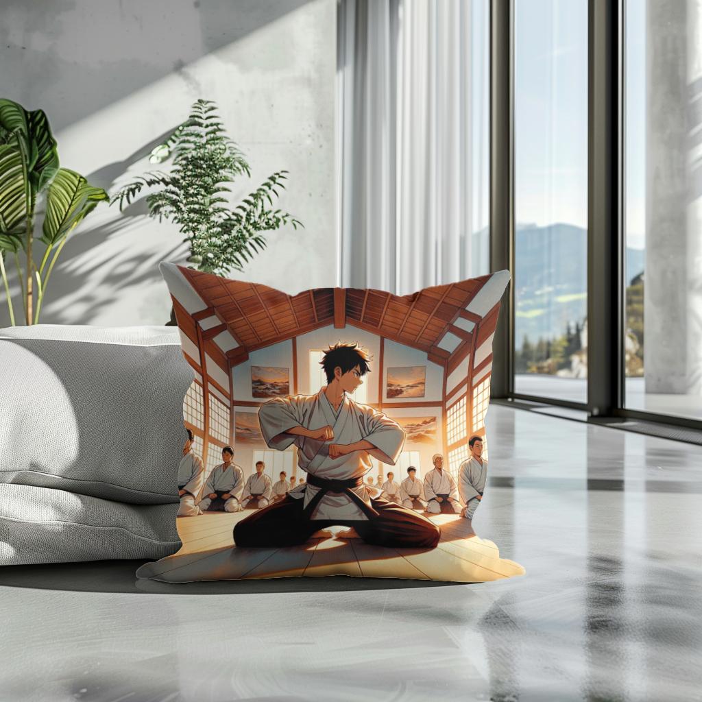 Dojo Sunset Discipline Cotton Cushion