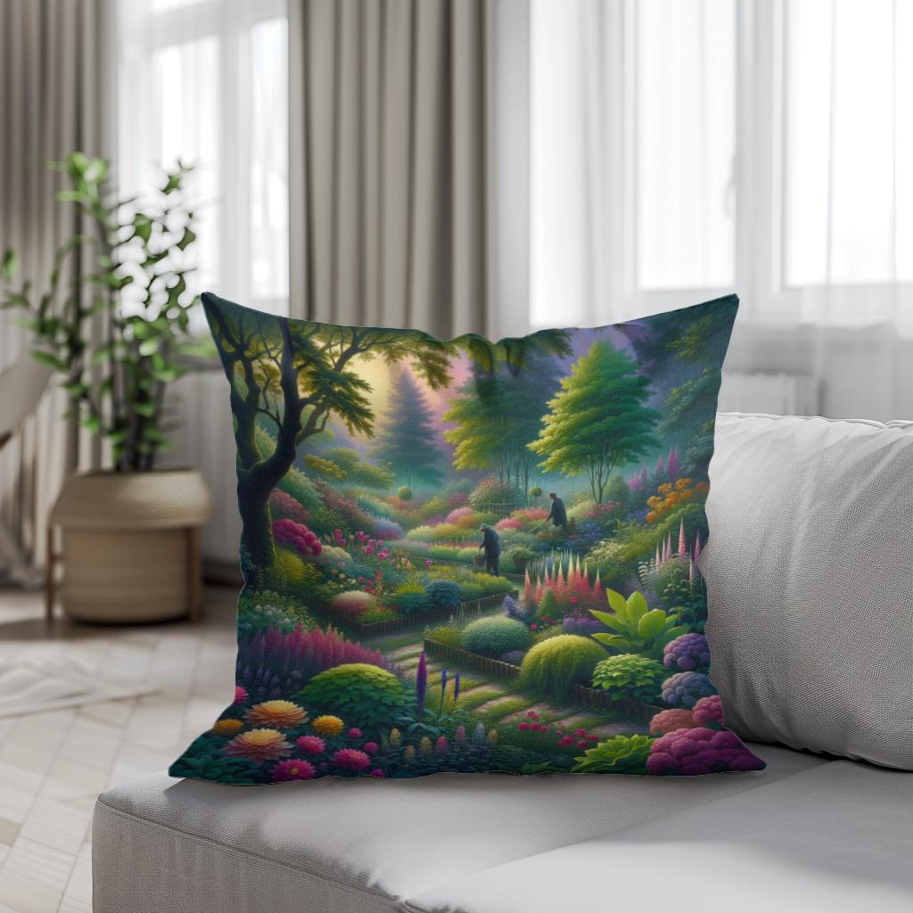 Dawn Garden Cotton Cushion