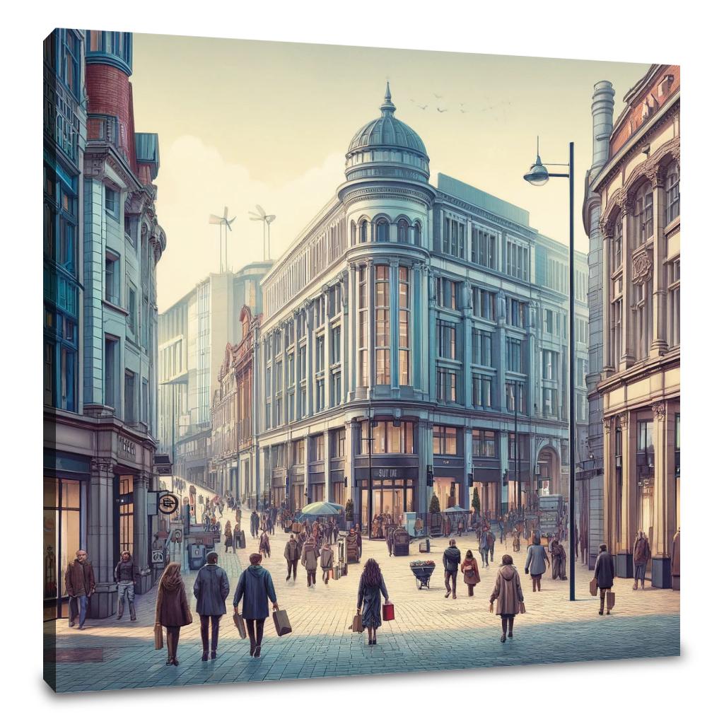 New Street Birmingham Canvas