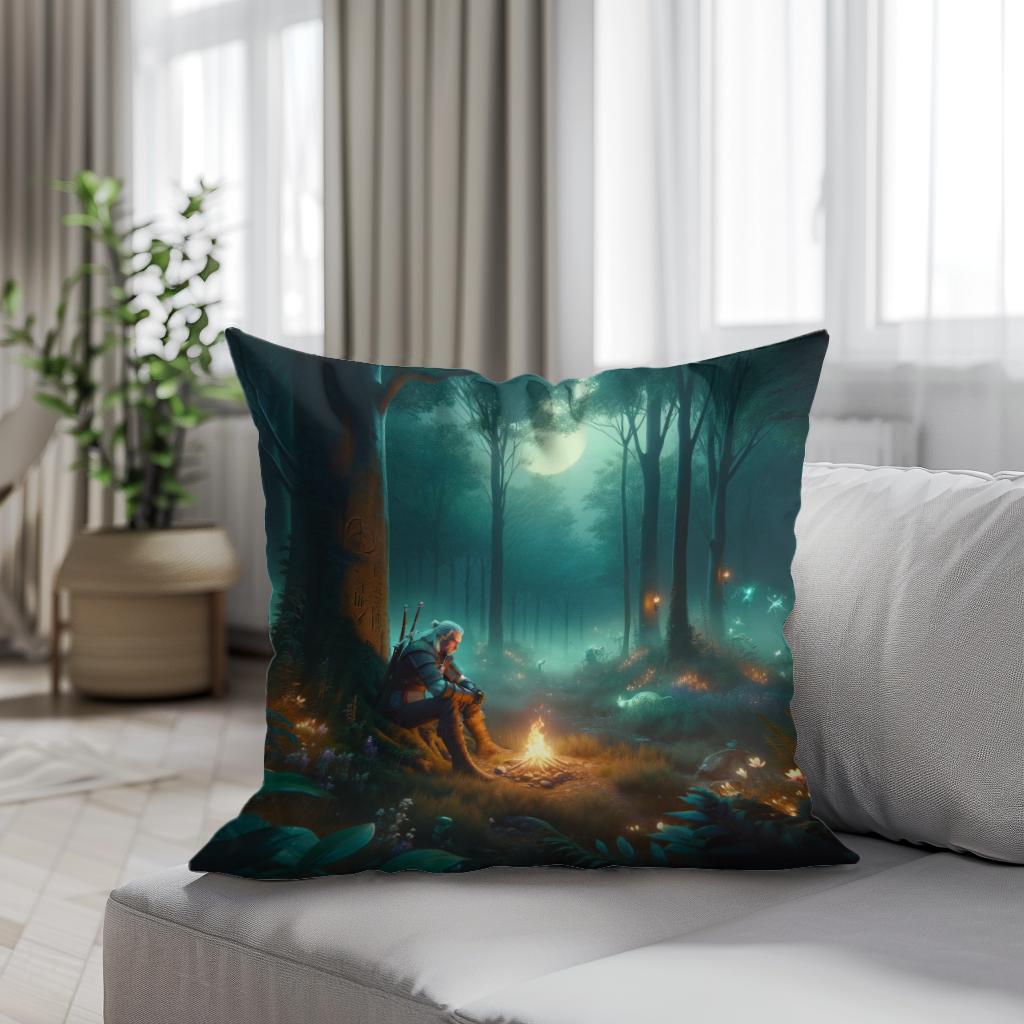 Twilight Forest Cotton Cushion