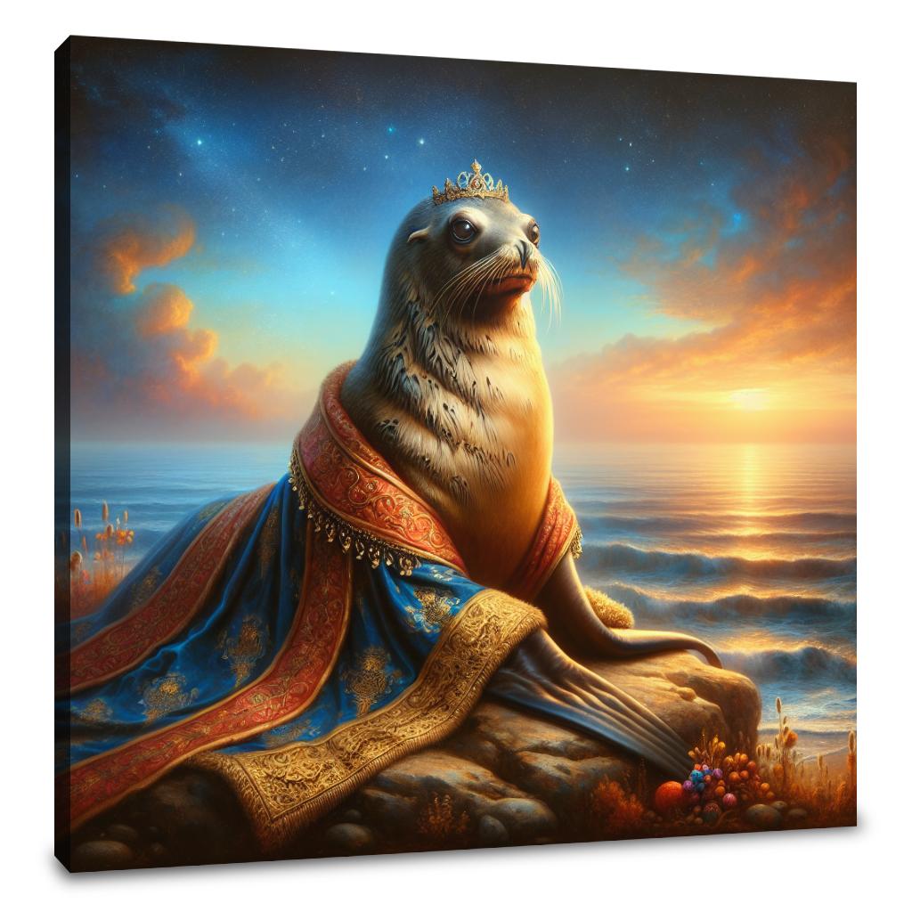 Regal Sea Lion Dusk Canvas