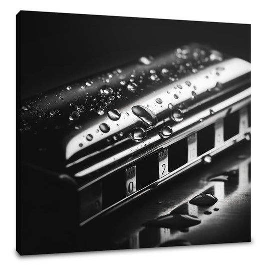 Blues Droplets Canvas