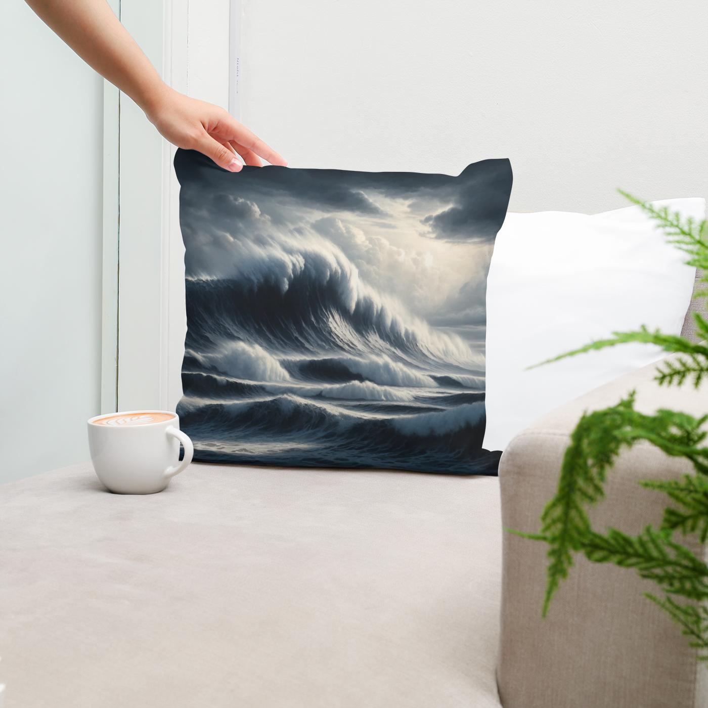 Storm’s Embrace Cotton Cushion
