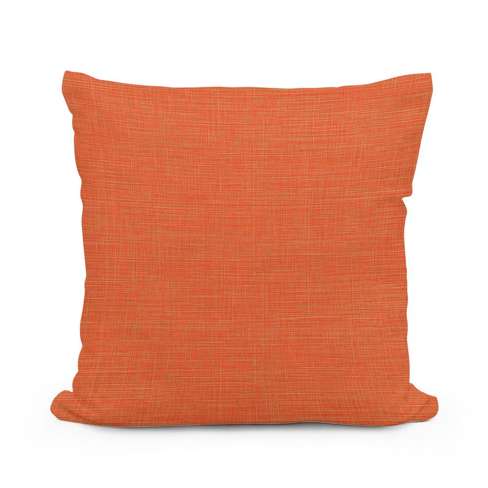 Vibrant Orange Cotton Cushion
