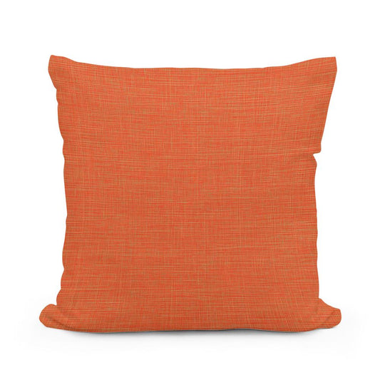 Vibrant Orange Cotton Cushion