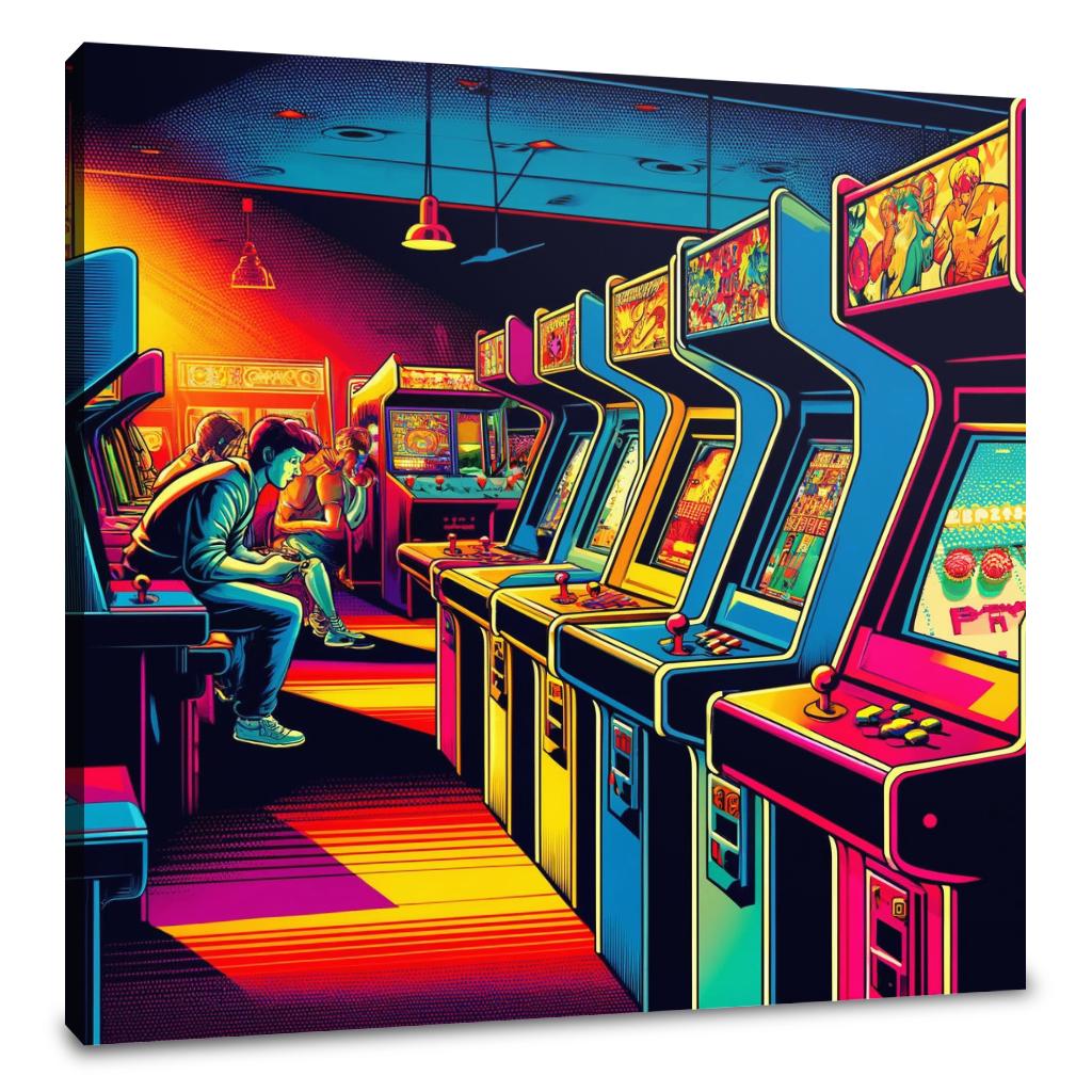 Arcade Retro Pop Canvas