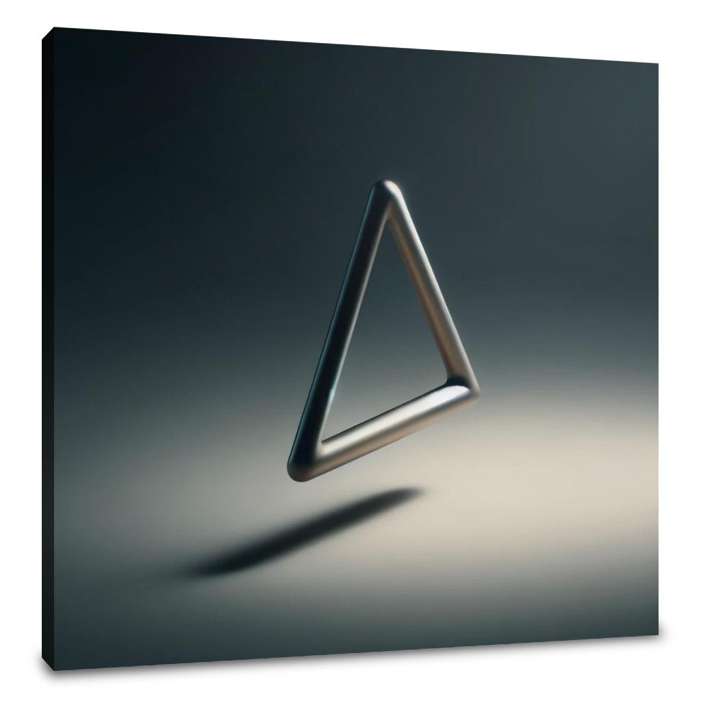 Ethereal Triangle Canvas