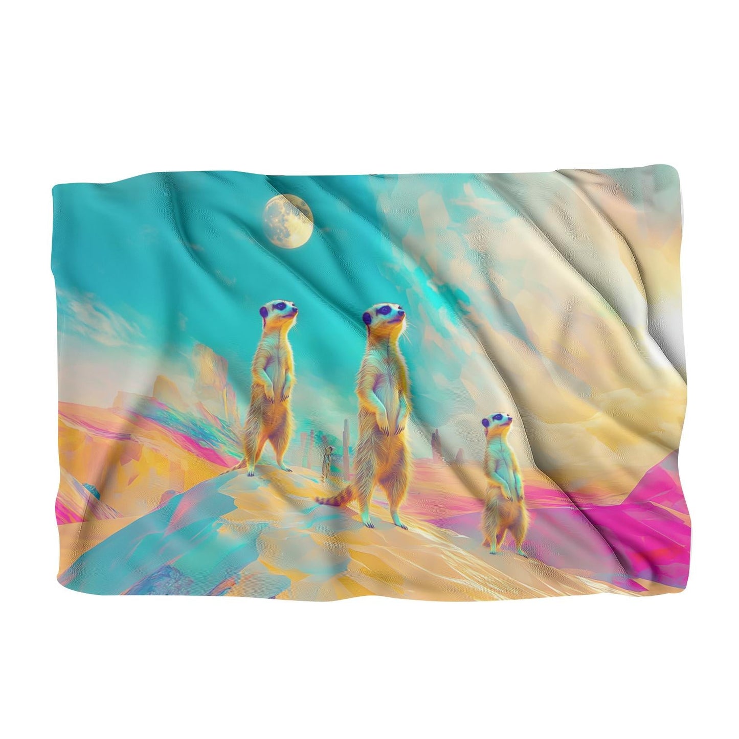 Surreal Meerkats Blanket