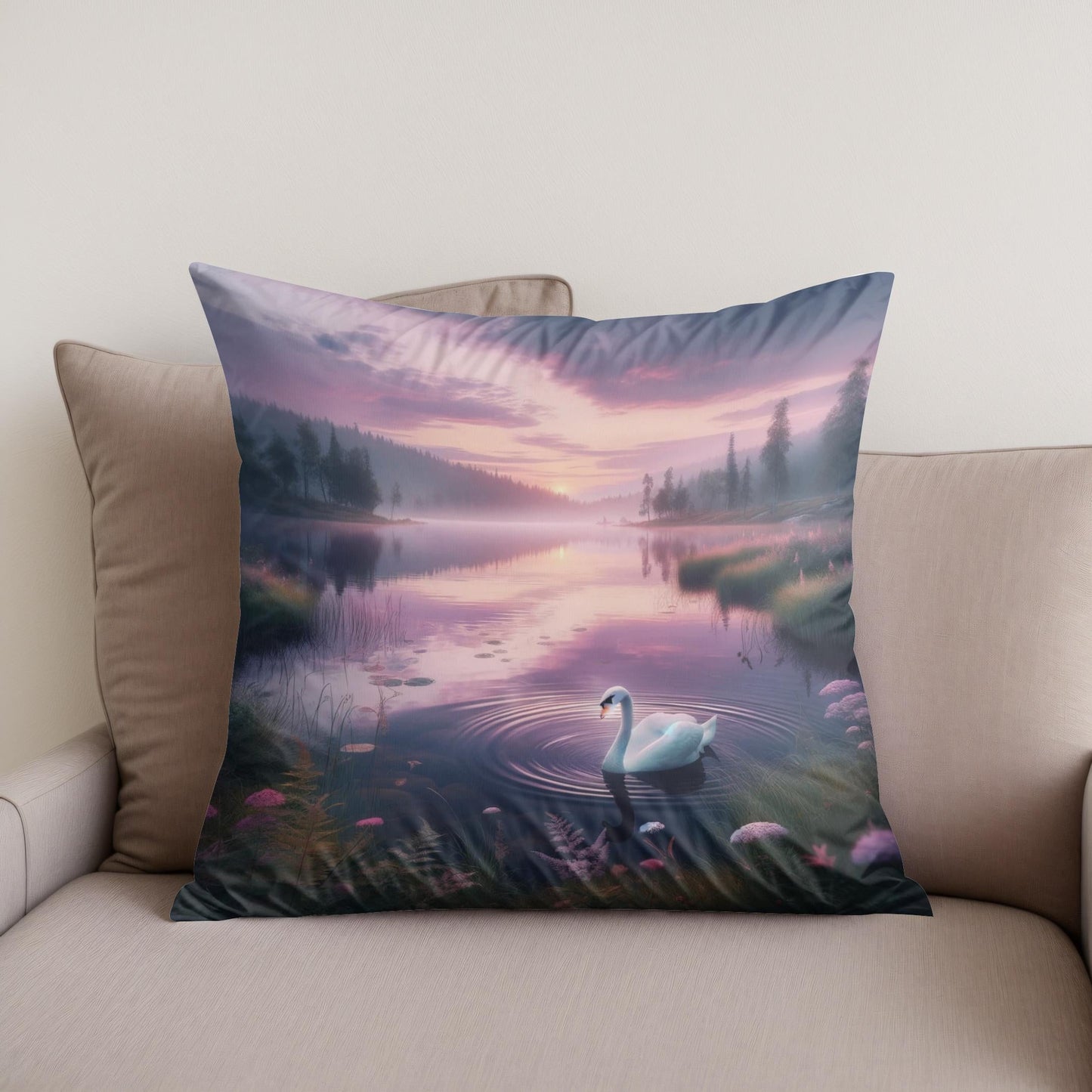 Tranquil Vista Cotton Cushion