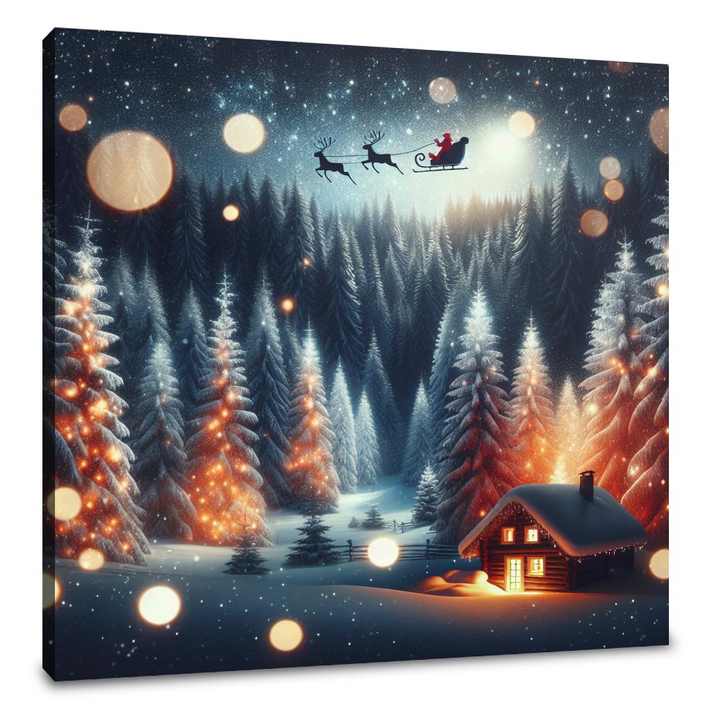 Moonlit Winter Wonderland Canvas