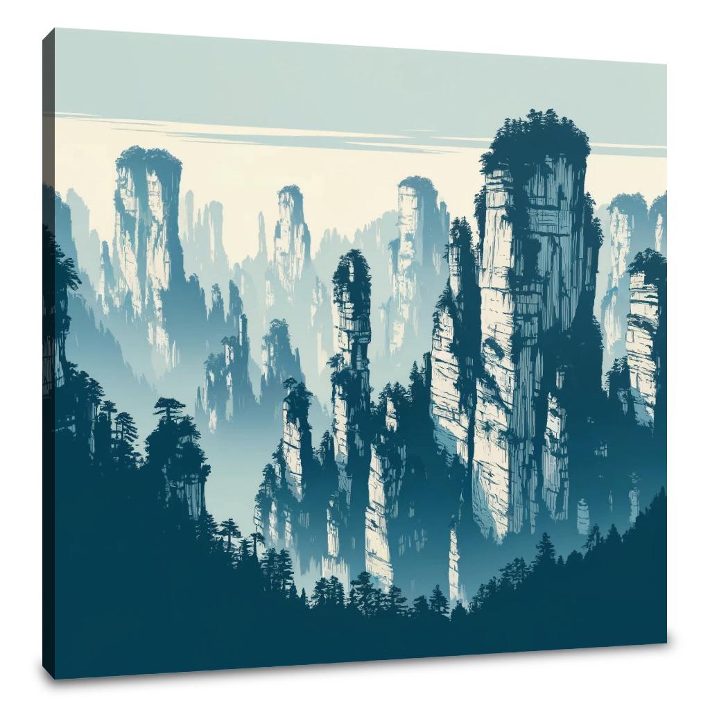 Zhangjiajie Peaks Canvas