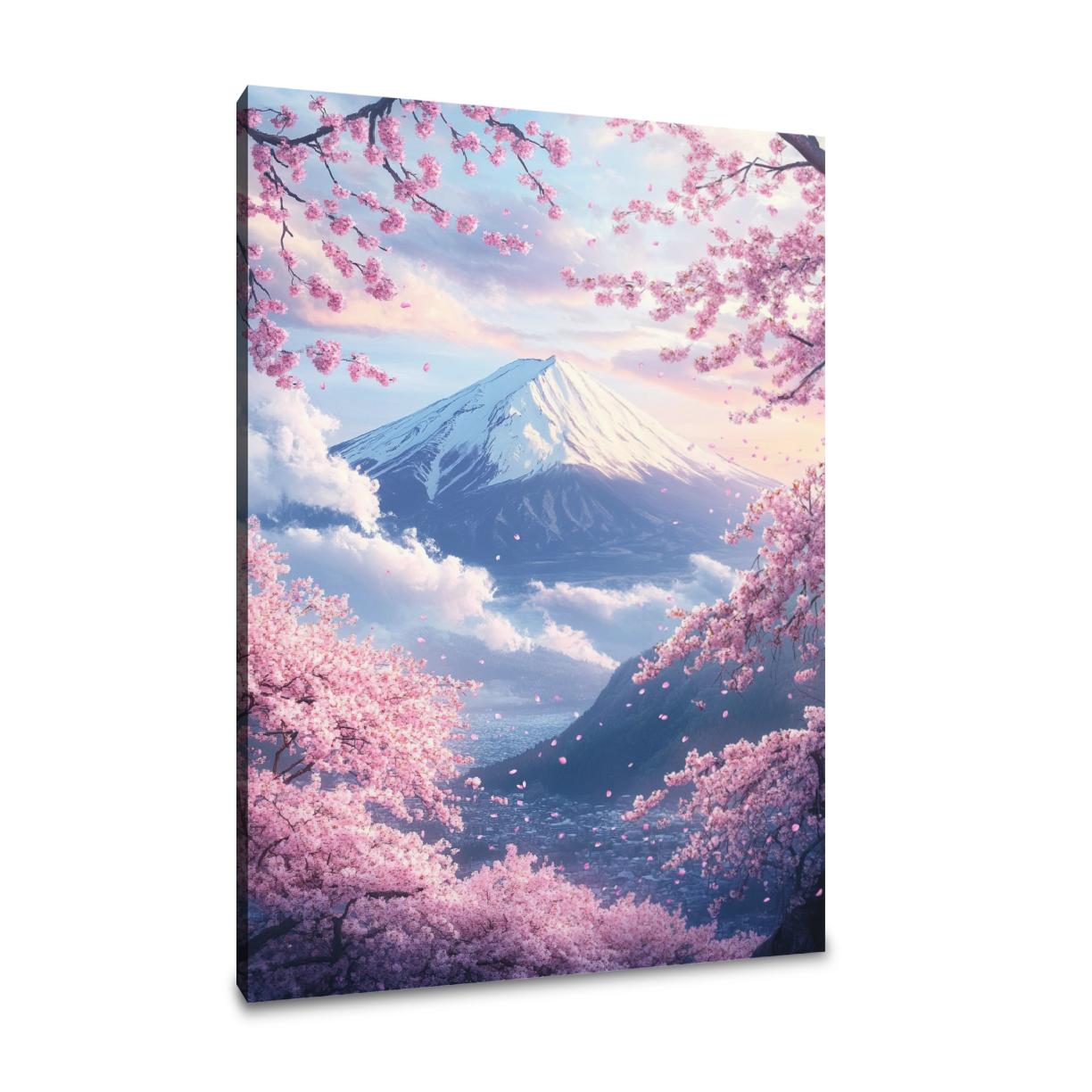 Mount Fuji Blossom Canvas
