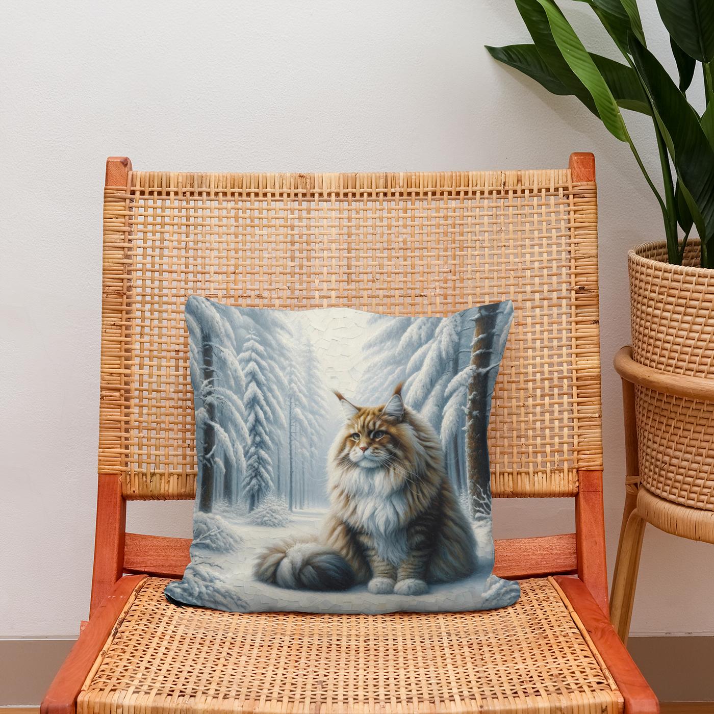 Winter's Majesty Cotton Cushion