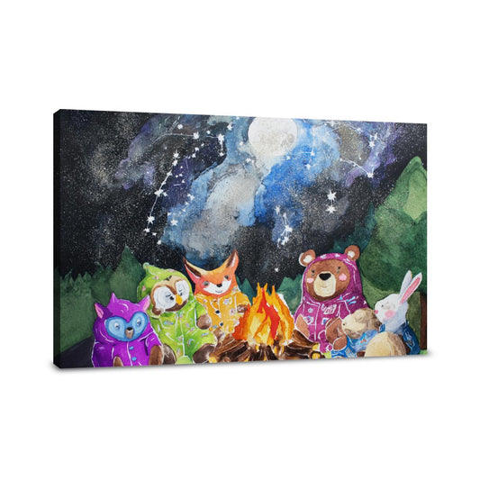 Starry Pyjama Camping Canvas