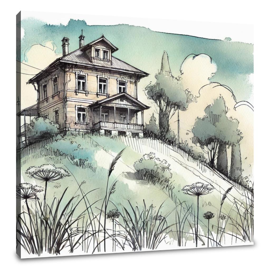 Hilltop Serenity Canvas