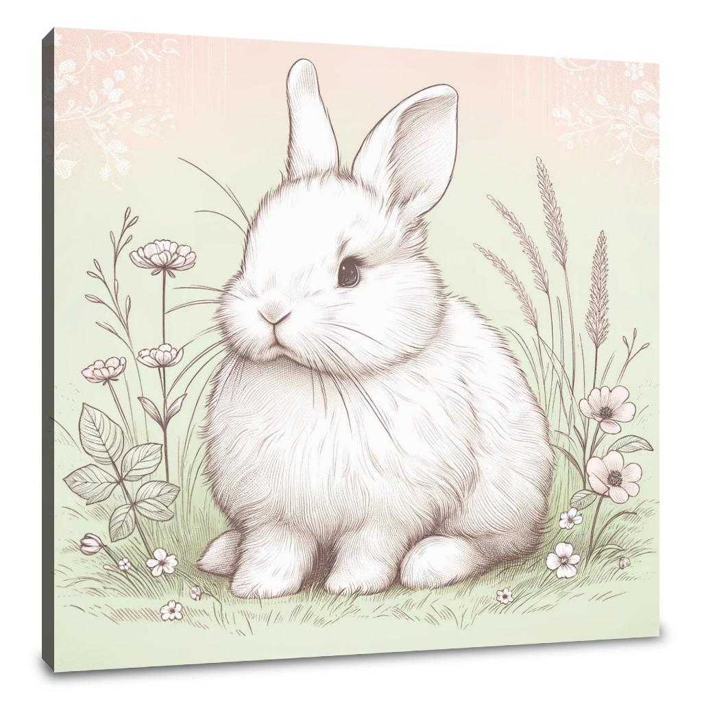 Meadow Rabbit Canvas