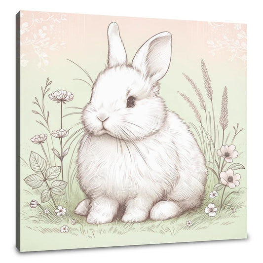 Meadow Rabbit Canvas