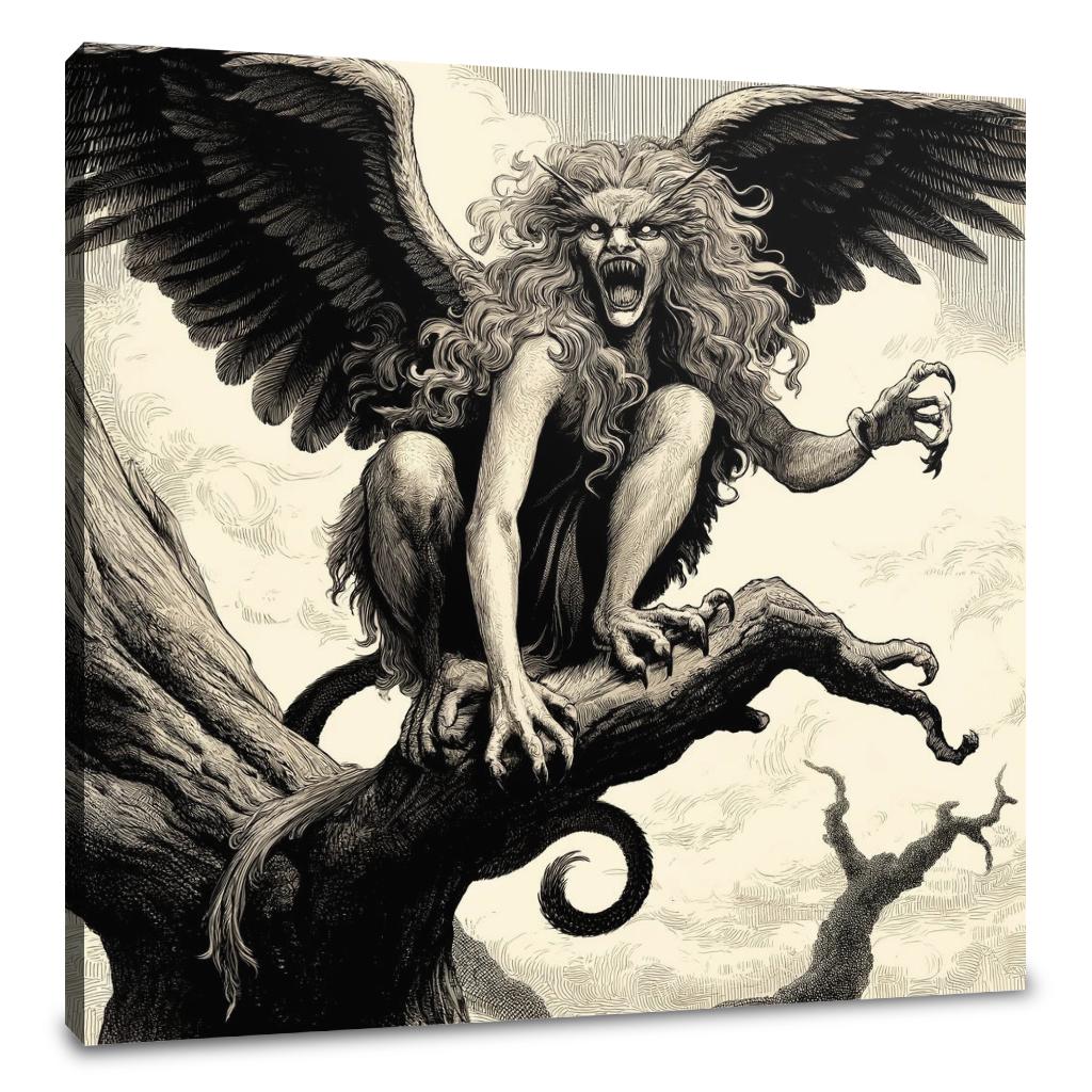Storm Perch Harpie Canvas