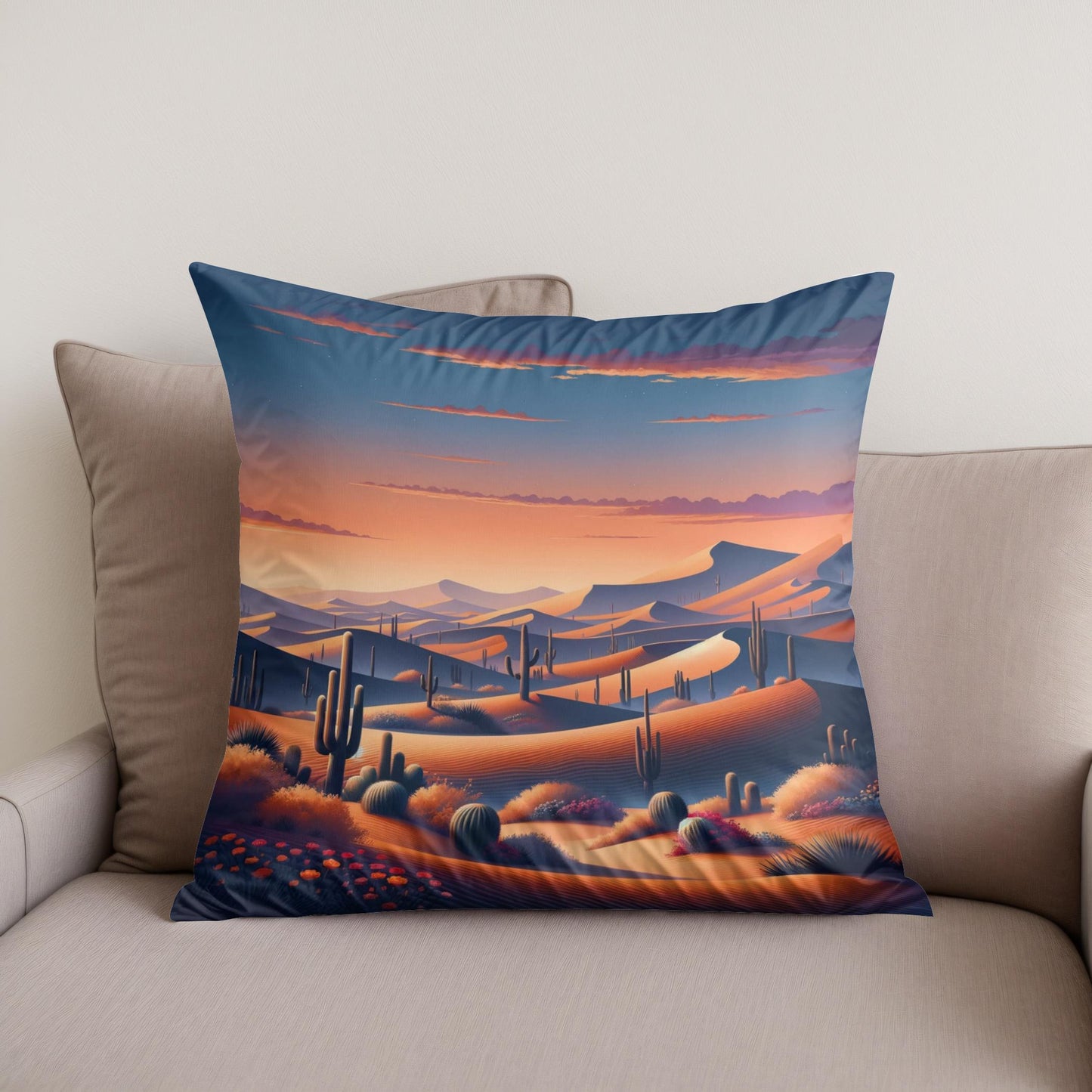 Twilight Dunes Cotton Cushion
