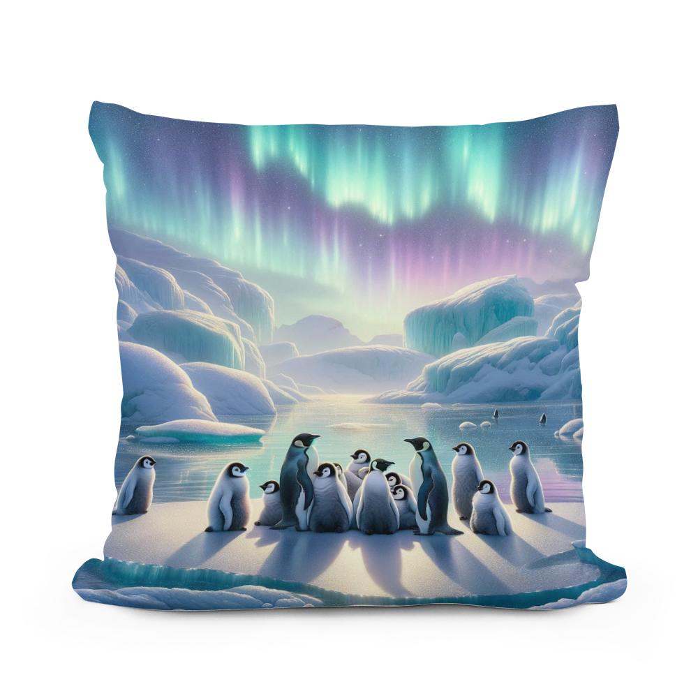 Polar Whispers Cotton Cushion