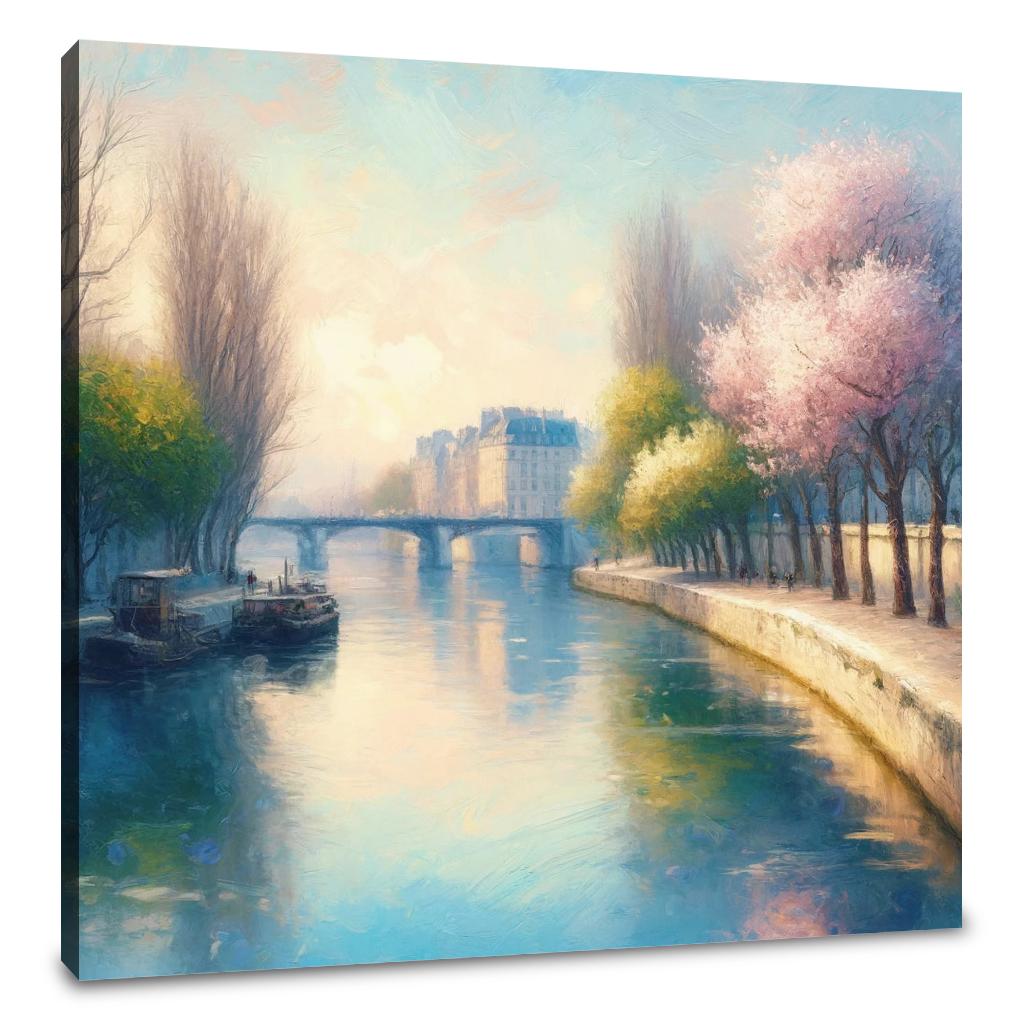 Eternal Elegance of Paris Seine Canvas