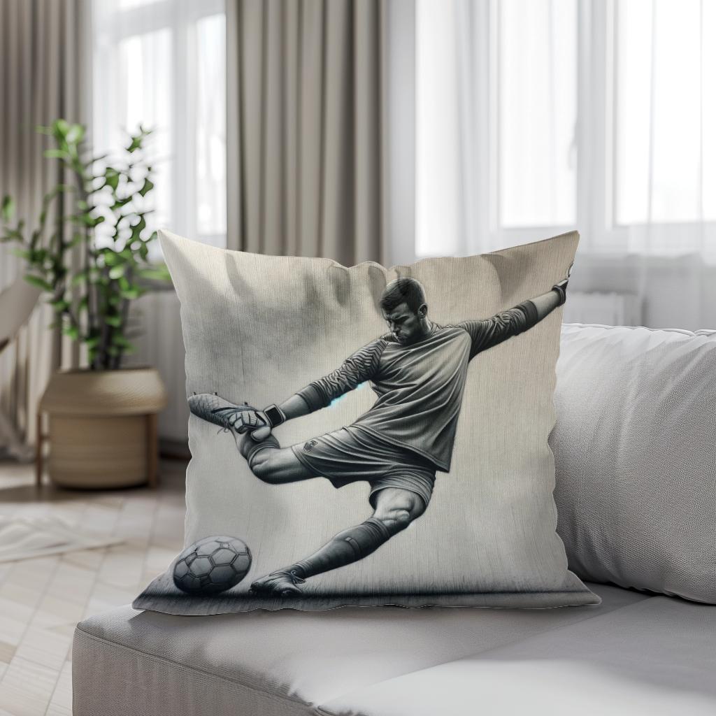 Kick-Off Sketch Cotton Cushion