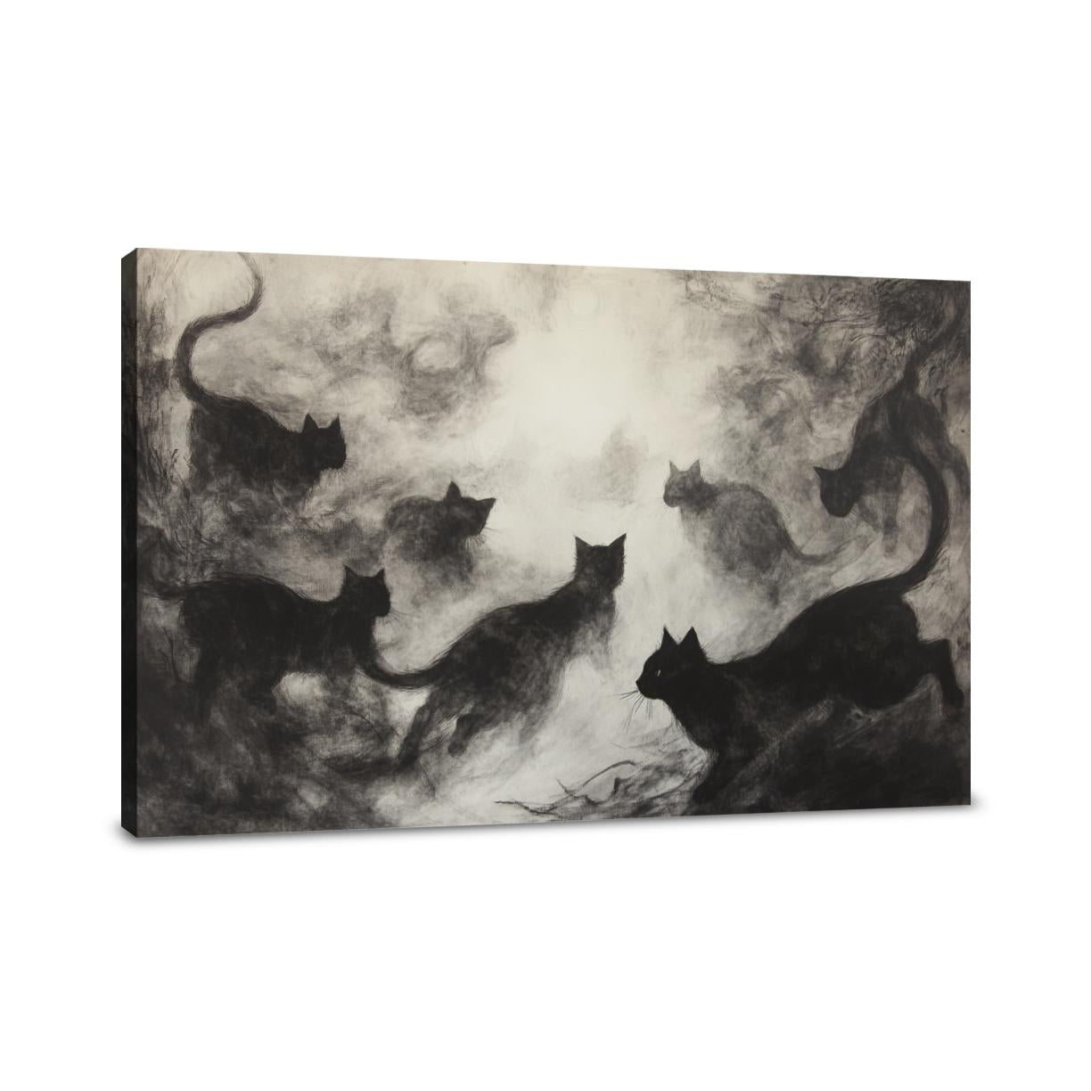 Black Cats Canvas
