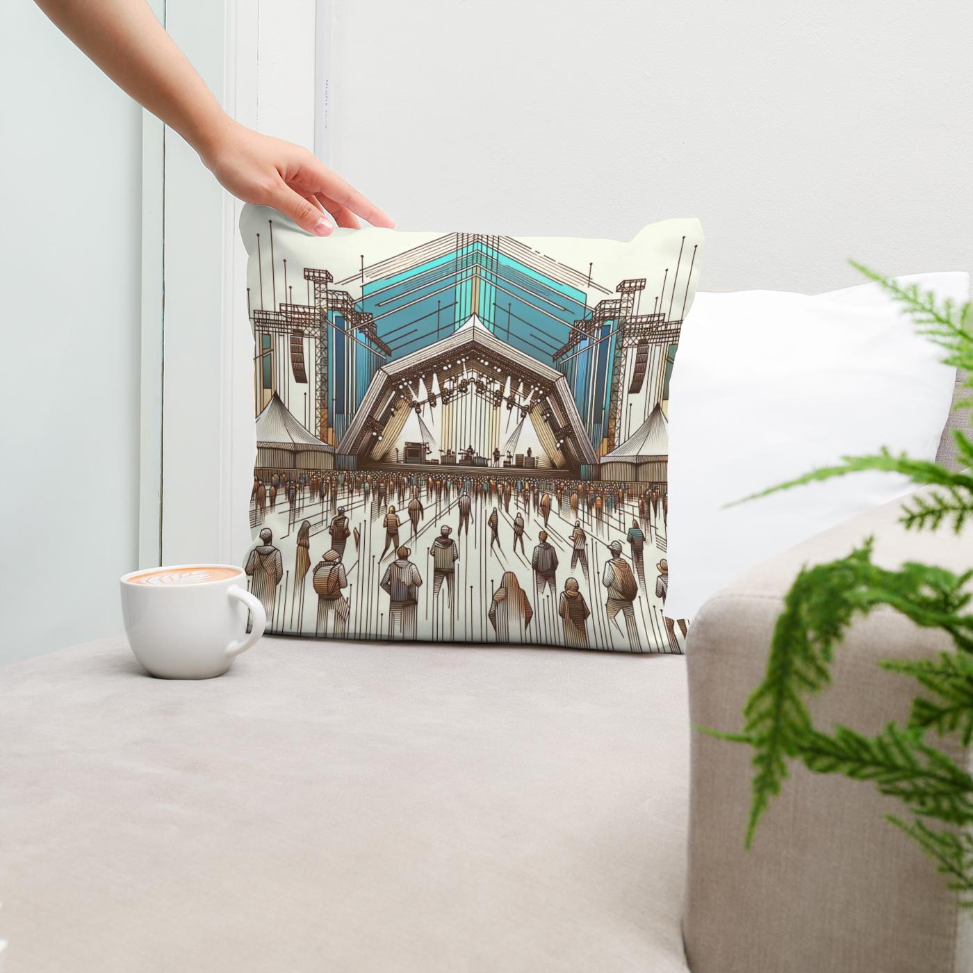 Modern Beats Cotton Cushion