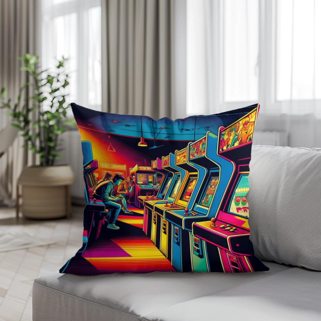 Arcade Retro Pop Cotton Cushion