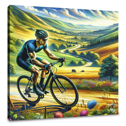 Cyclist's Thrill Canvas