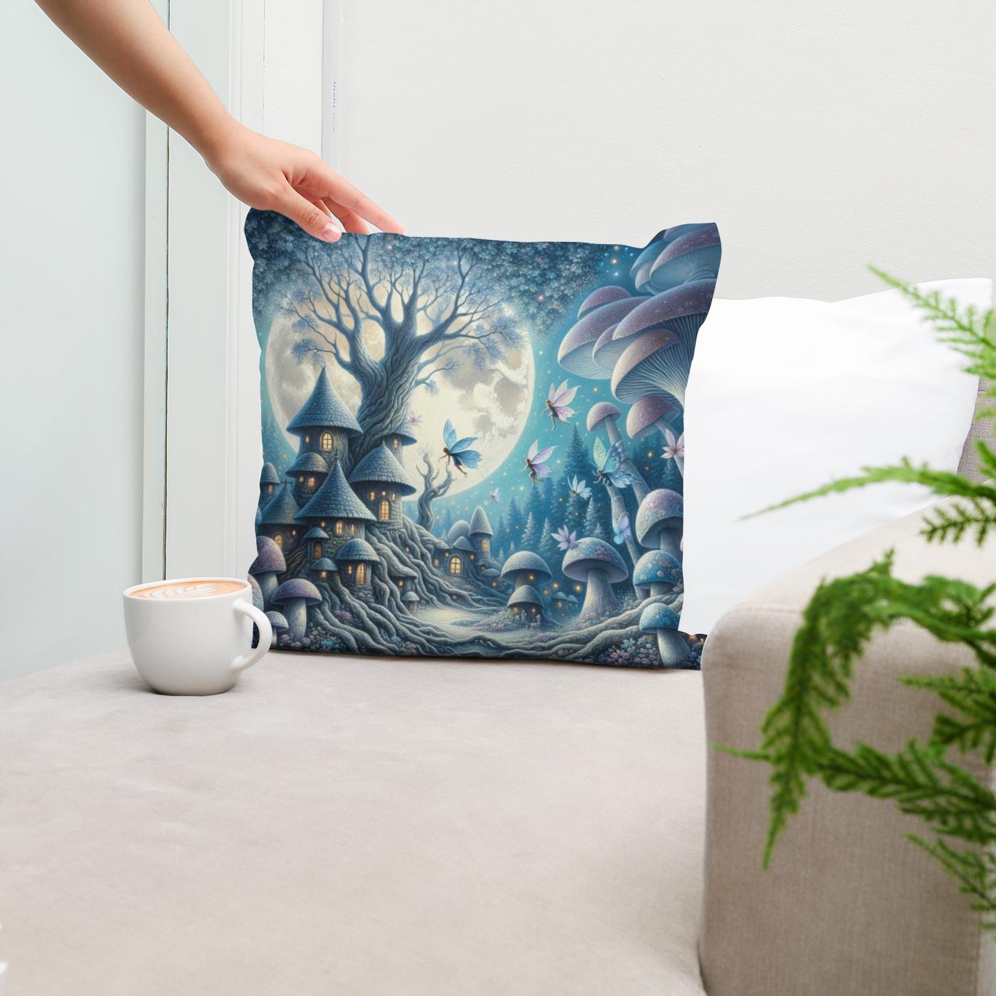 Moonlit Fairies Cotton Cushion