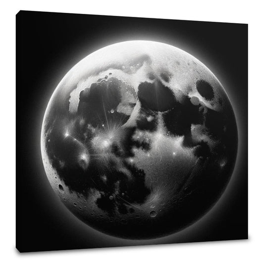 Craters of Lunar Secrets Canvas